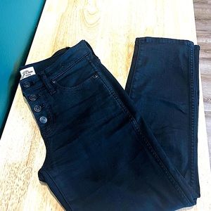 J.Crew Black Jeans | Style 9” Vintage Straight | Size 26P | Petite